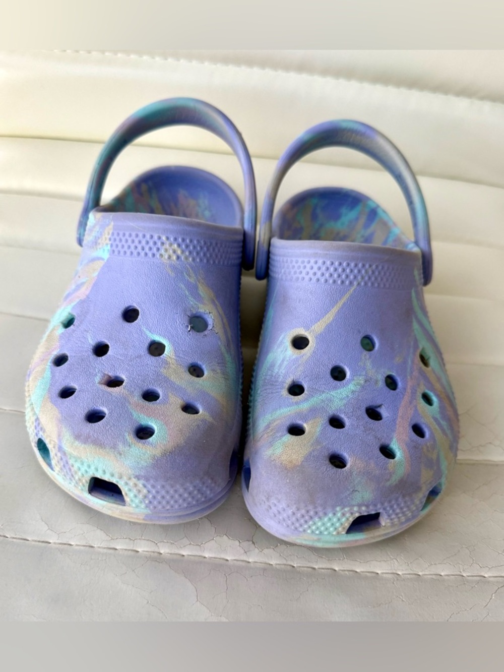 CROCS Kids' Classic Marble Clogs SzC12